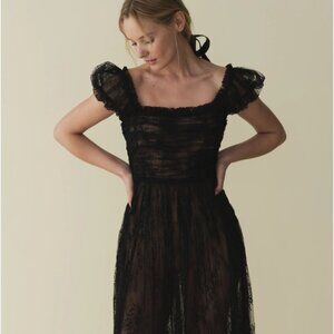 DÔEN PAMELINA DRESS -- BLACK